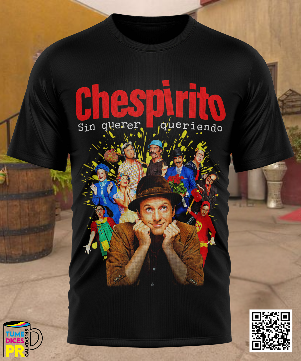 Camiseta CHESPIRITO | Algodón y poliéster | Tallas S–XL