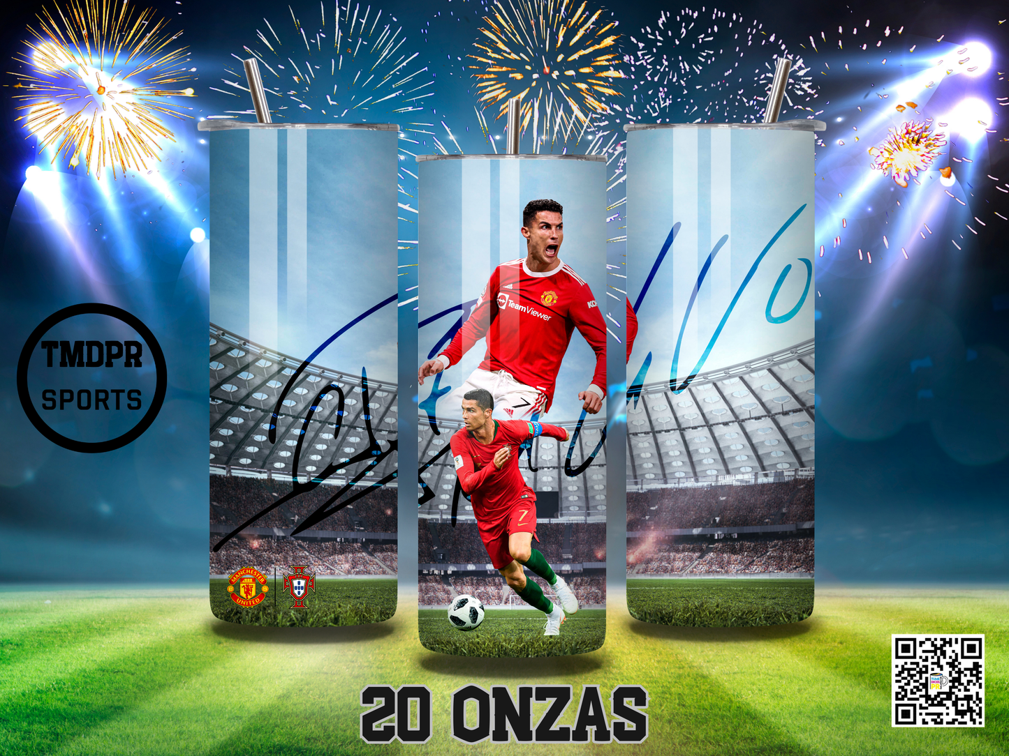CRISTIANO RONALDO Skinny Tumblers