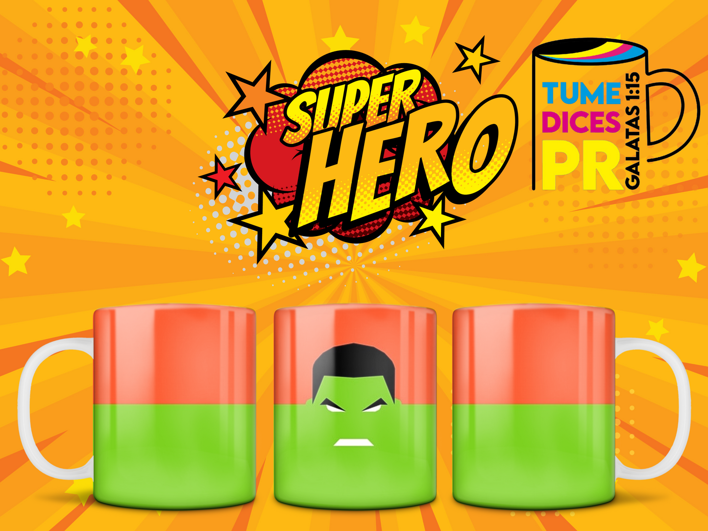 Taza Super Heroes