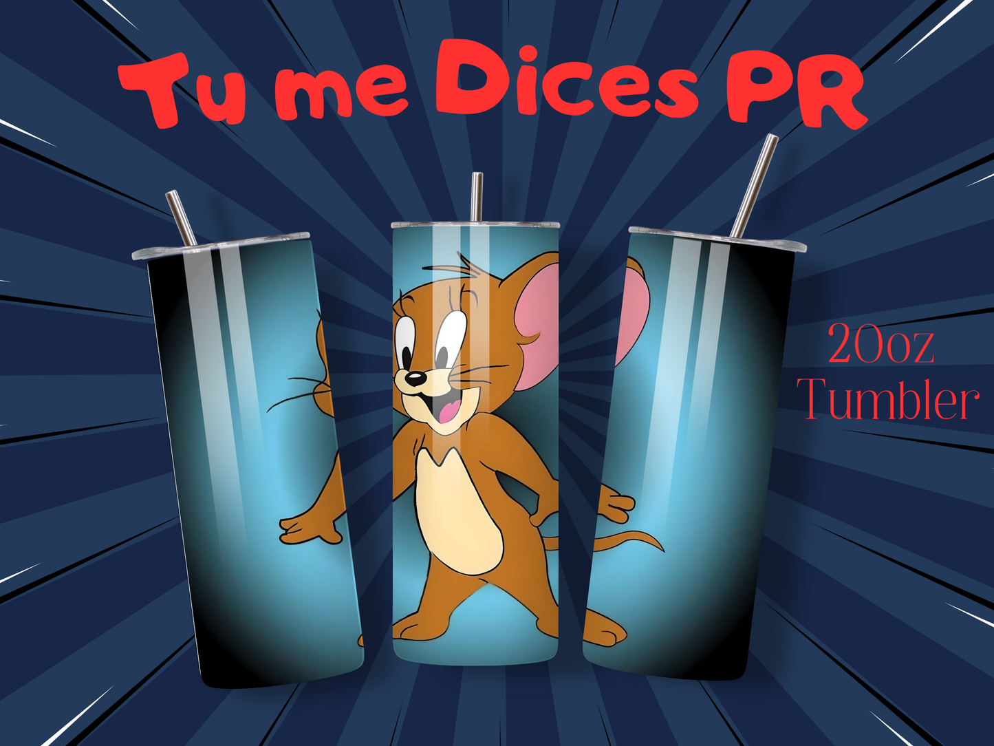 Tom & Jerry 2 Skinny Tumbler