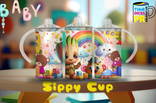 Sippy Cup Groot 12 oz | Acero inoxidable | Con sorbeto