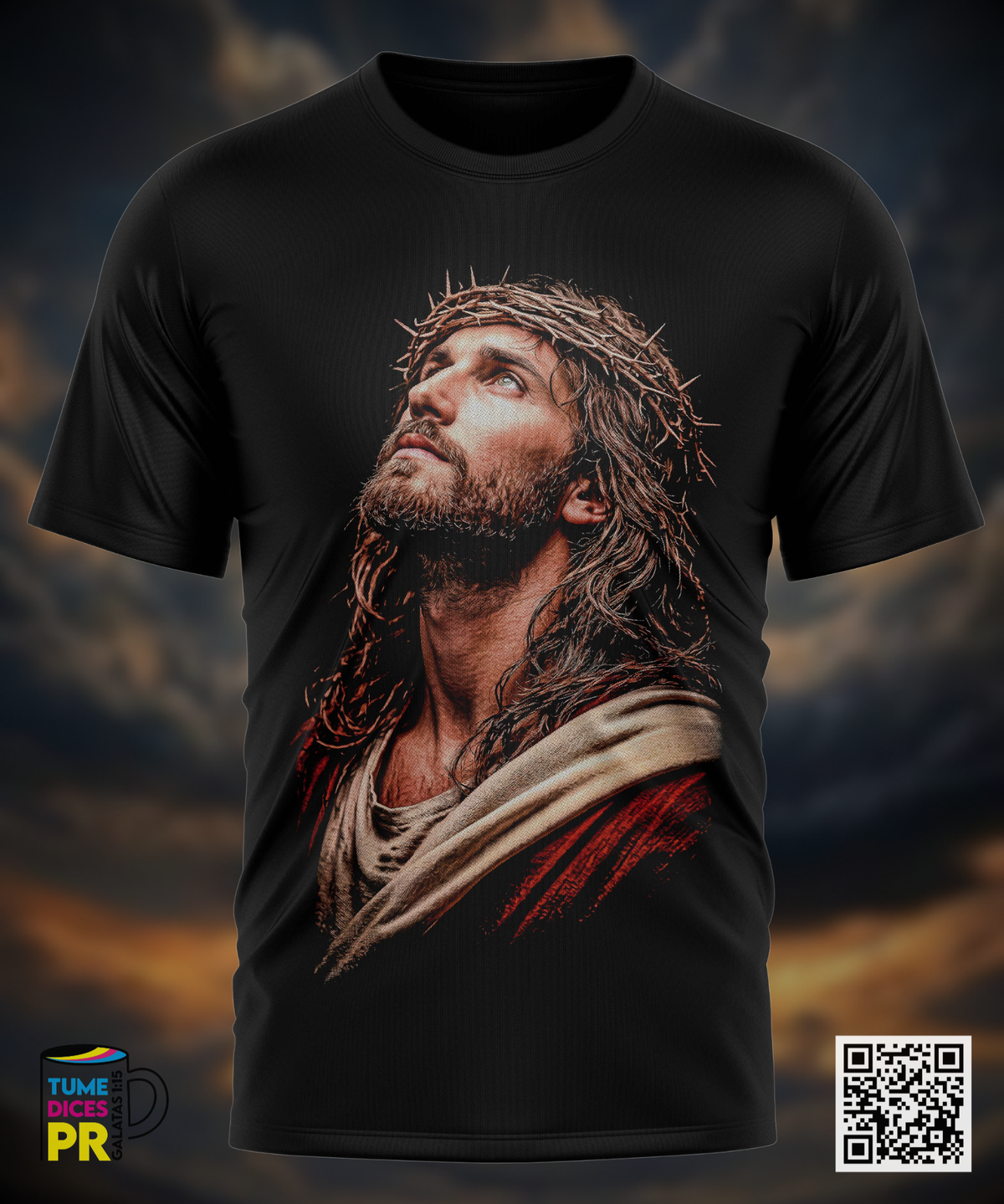Camiseta JESUS | Algodón y poliéster | Tallas S–XL