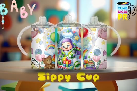 Sippy Cup Buzz Lightyear bebé 12 oz | Acero inoxidable | Con sorbeto