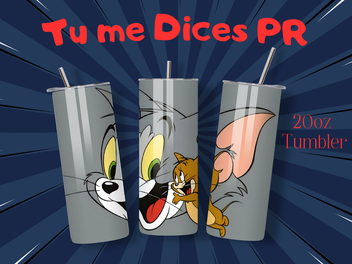 Tom & Jerry 2 Skinny Tumbler