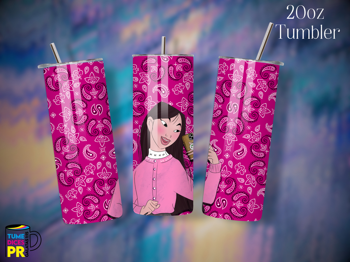 Tumbler Mundo Mágico 1 Skinny 20 oz | Personalizable | Mantiene frío y calor