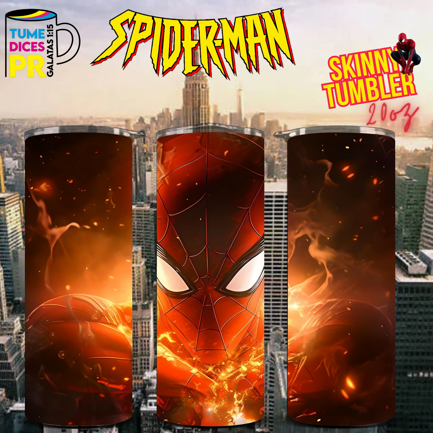 SPIDERMAN 2 Skinny Tumbler