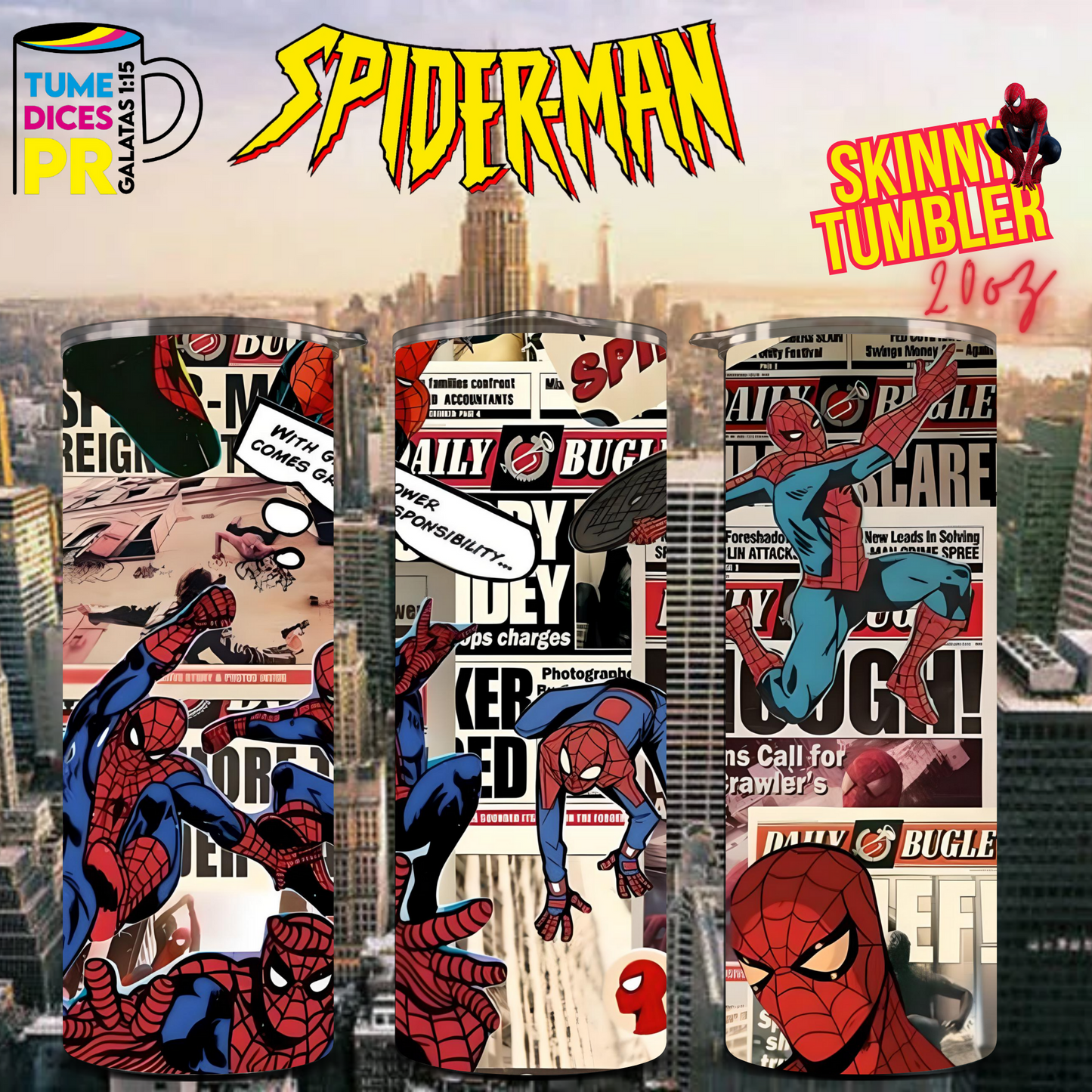 SPIDERMAN 2 Skinny Tumbler