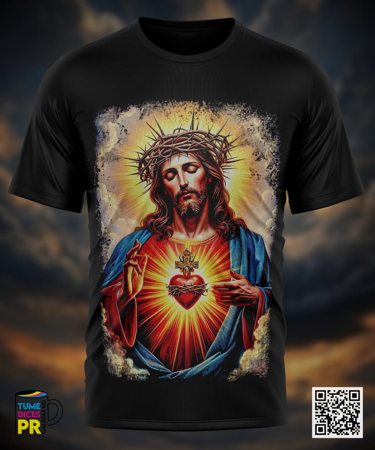 Camiseta JESUS | Algodón y poliéster | Tallas S–XL