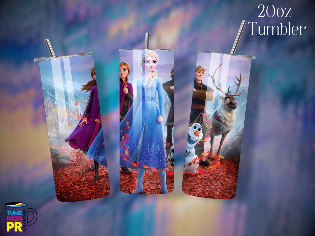 Tumbler Mundo Mágico 1 Skinny 20 oz | Personalizable | Mantiene frío y calor