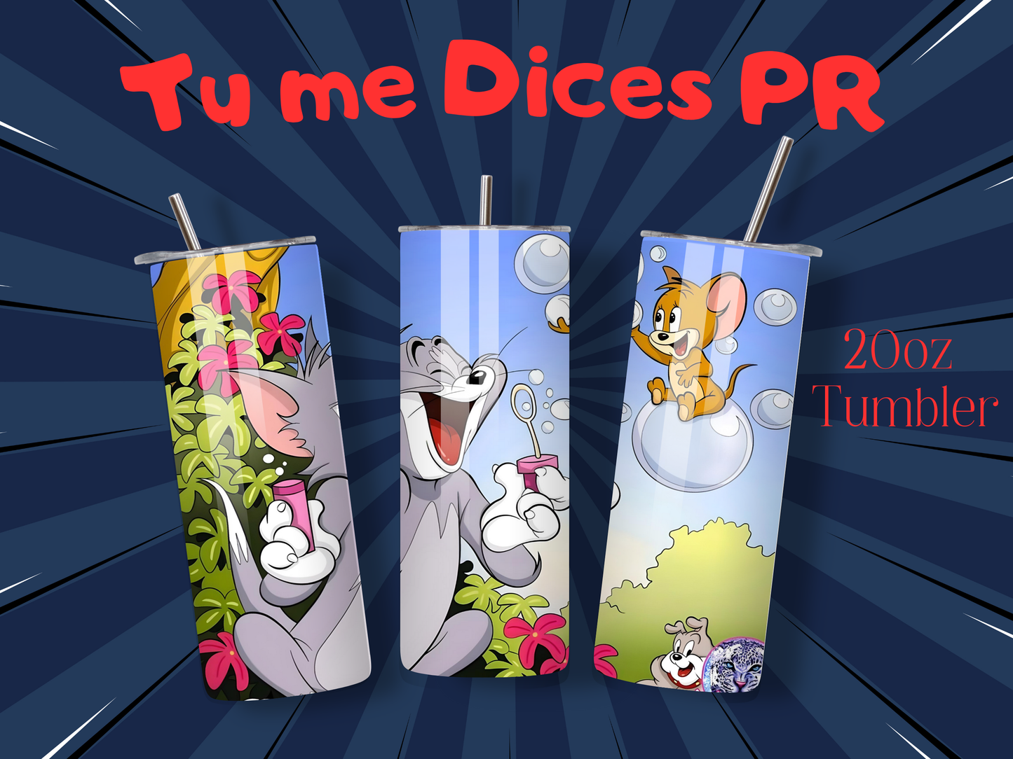 Tom & Jerry 2 Skinny Tumbler