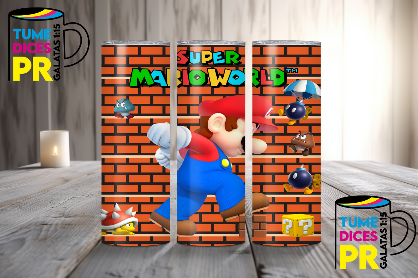 MARIO BROS Skinny Tumbler