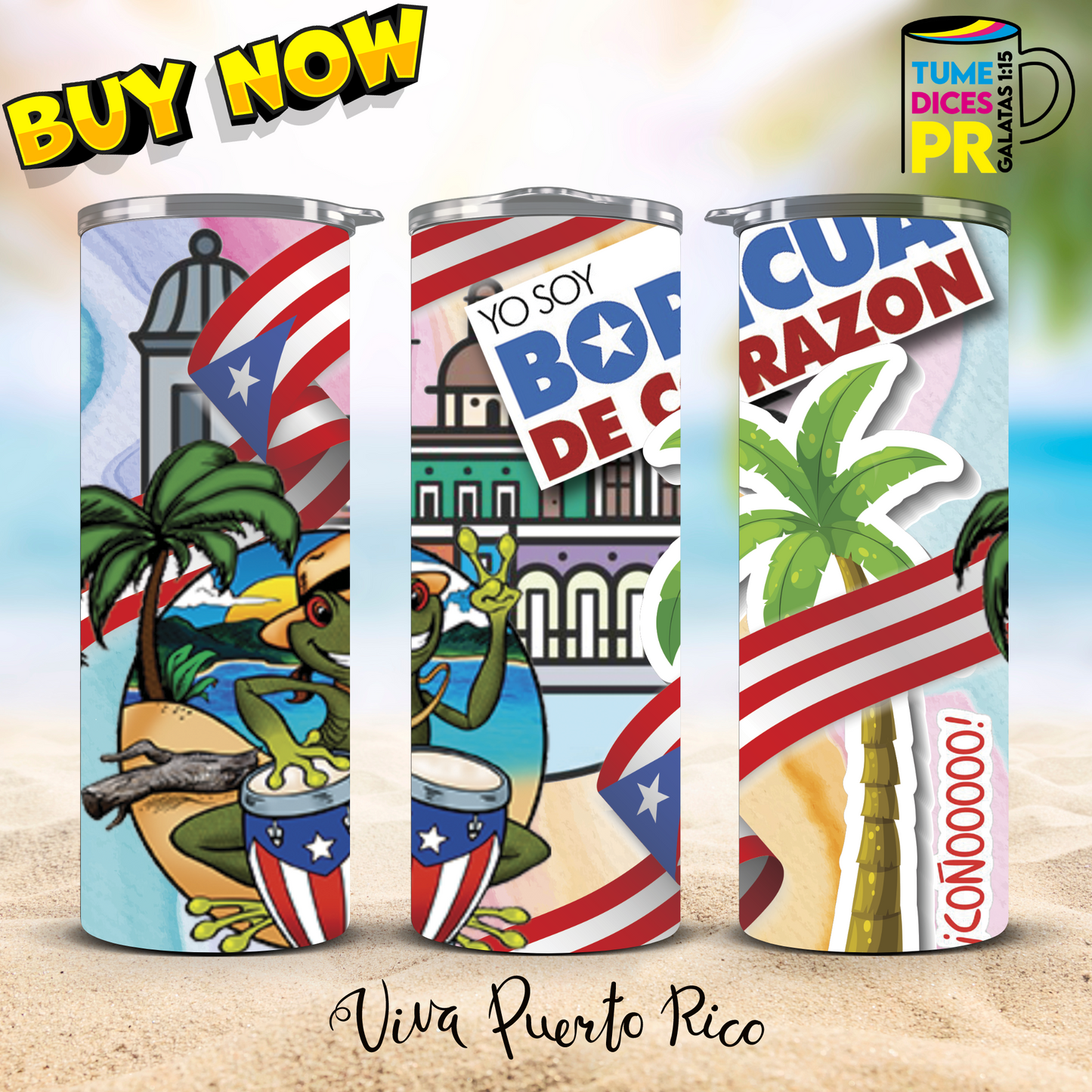 PUERTO RICO 2 Skinny Tumbler