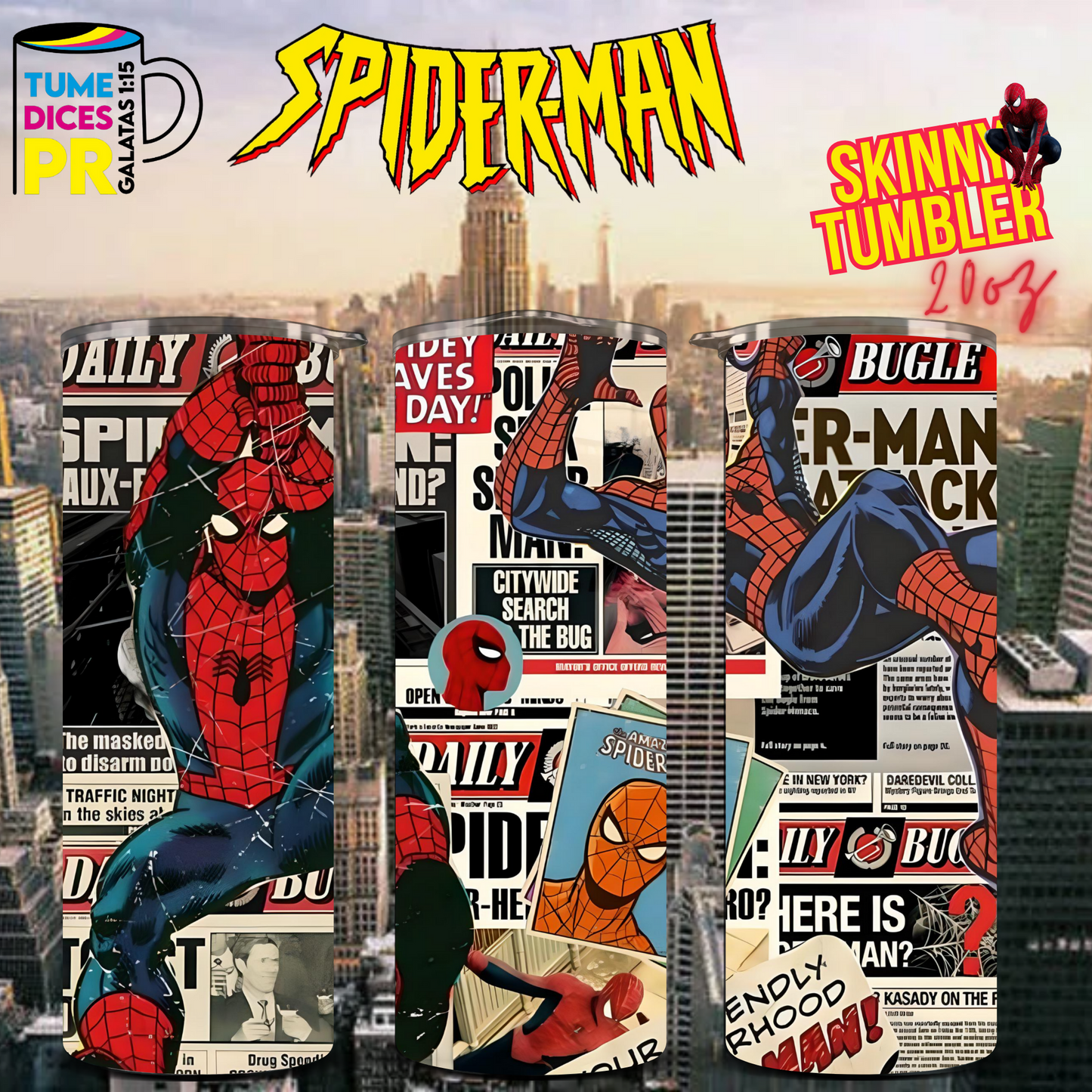 SPIDERMAN 2 Skinny Tumbler