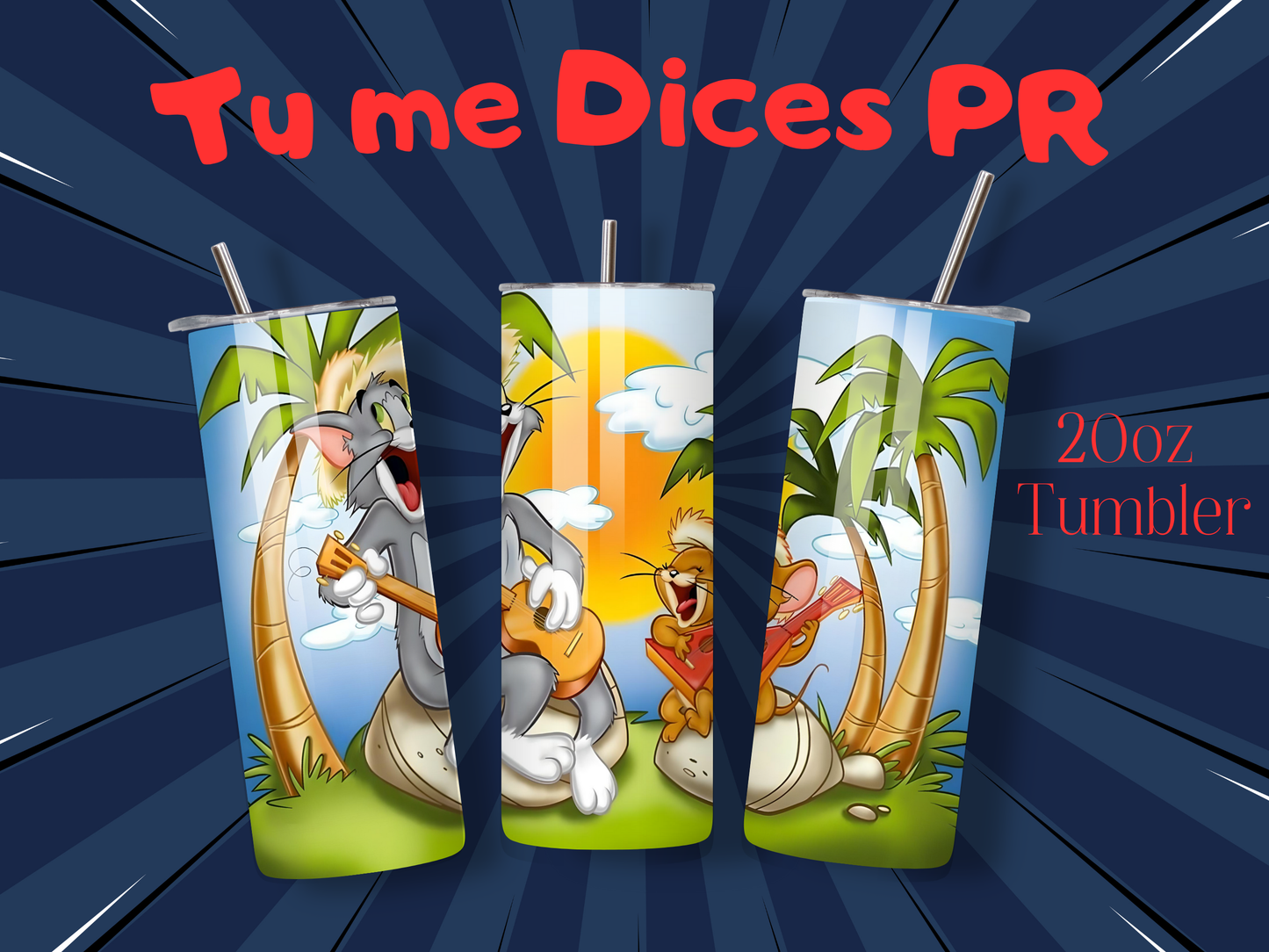 Tom & Jerry 2 Skinny Tumbler