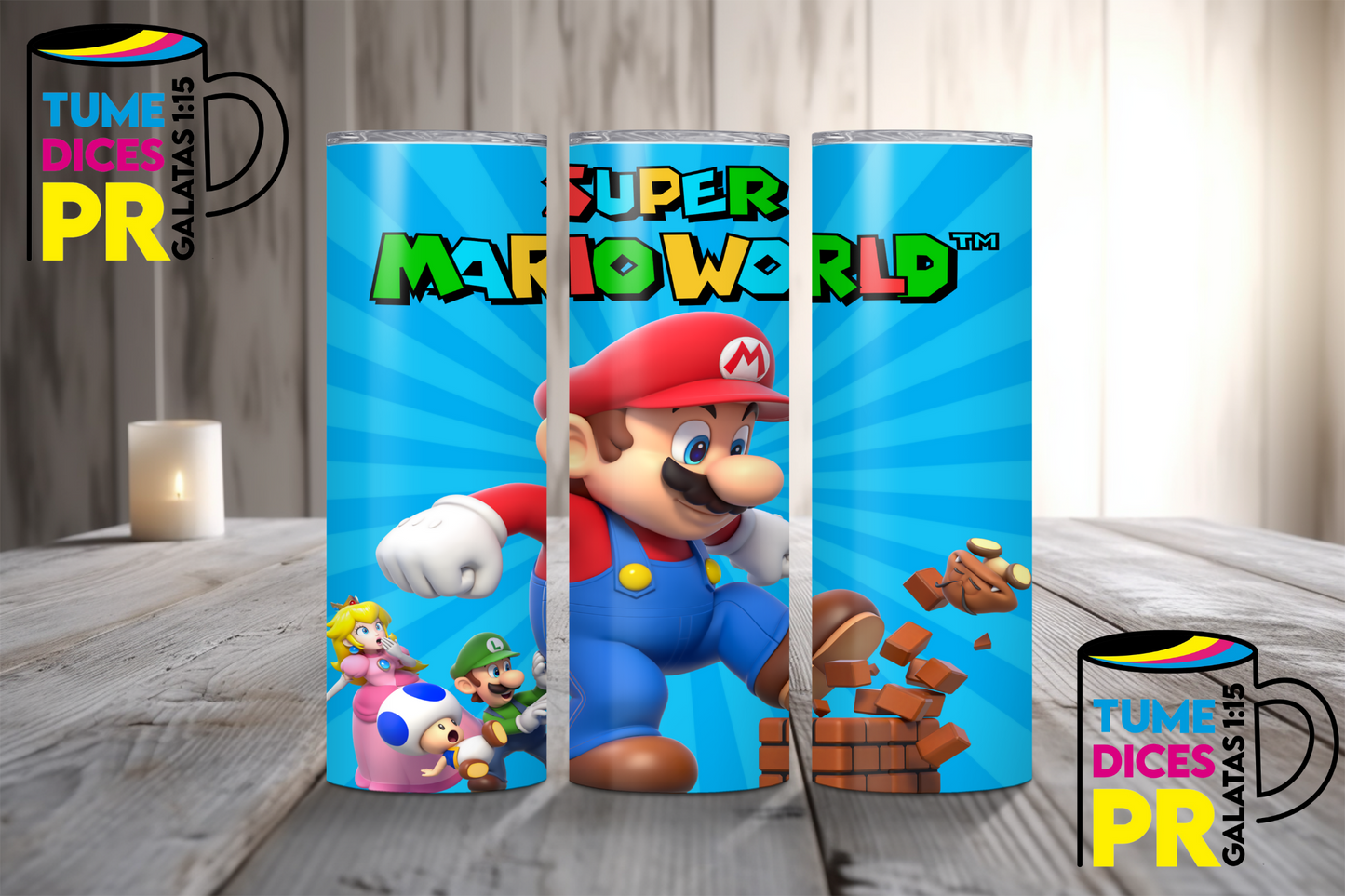 MARIO BROS Skinny Tumbler