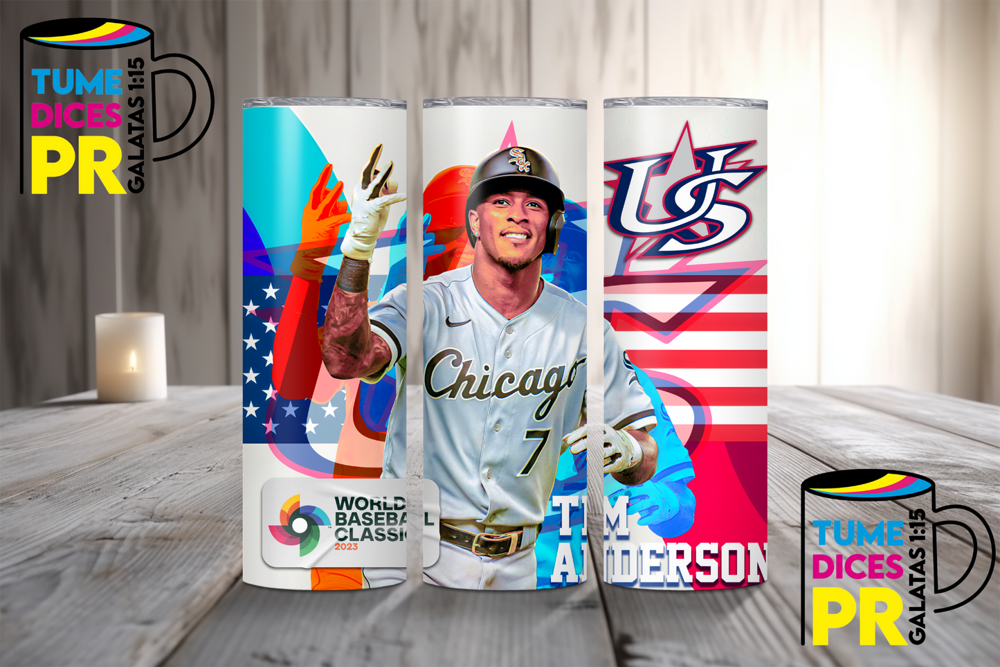 BASEBALL Skinny Tumbler