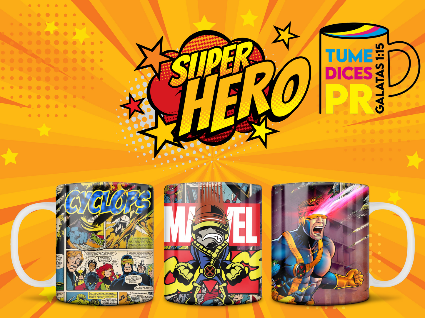 Taza Super Heroes