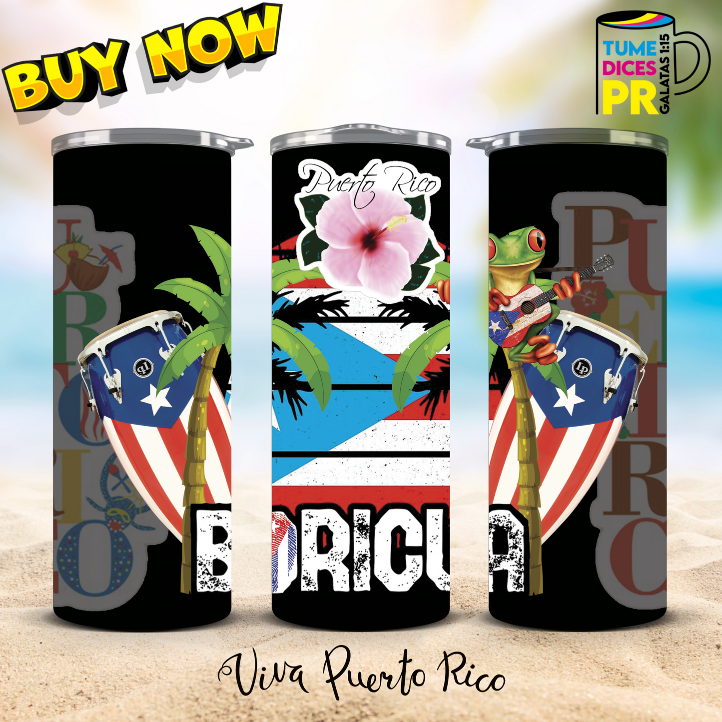 PUERTO RICO 2 Skinny Tumbler