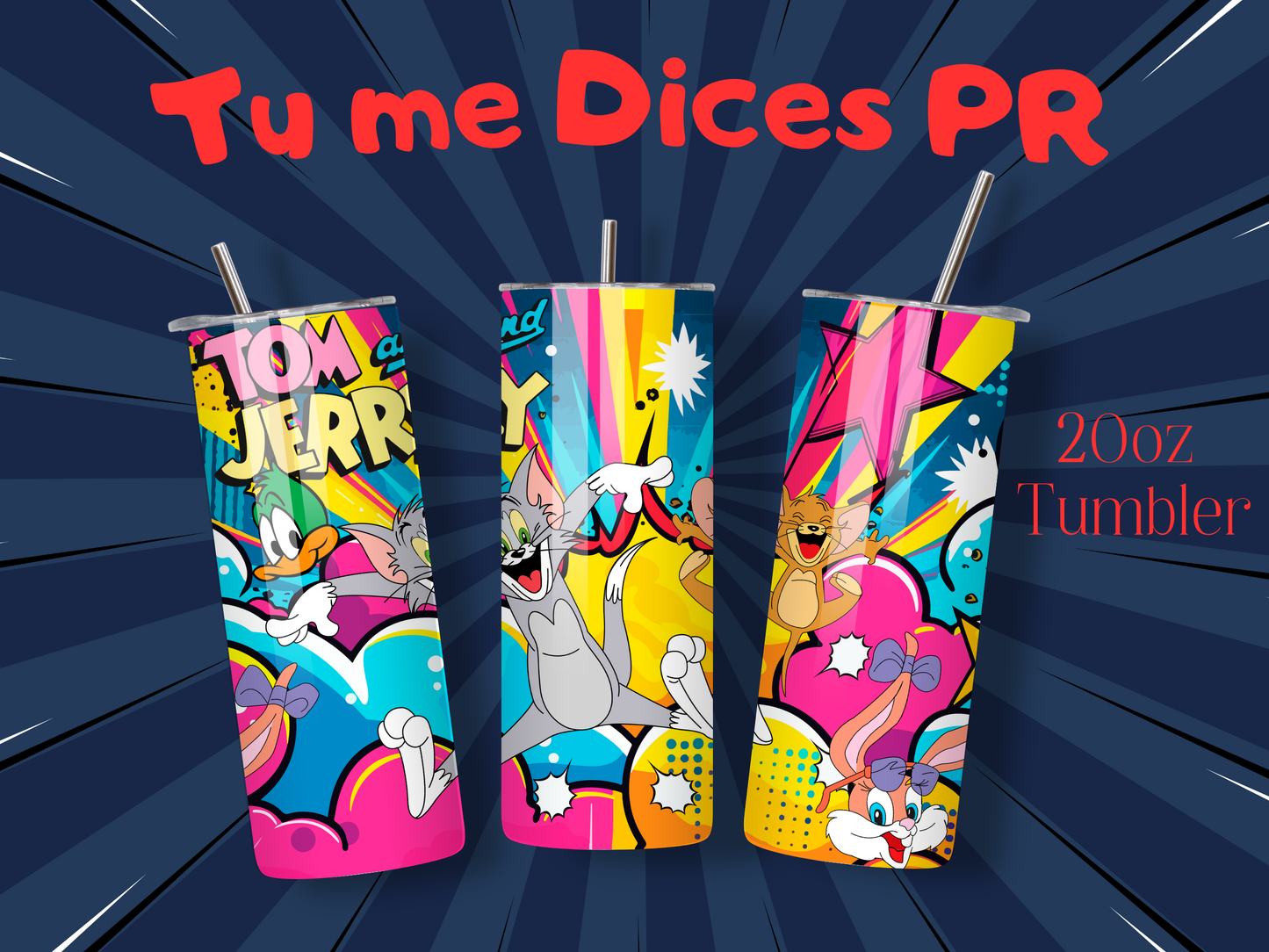 Tom & Jerry 2 Skinny Tumbler