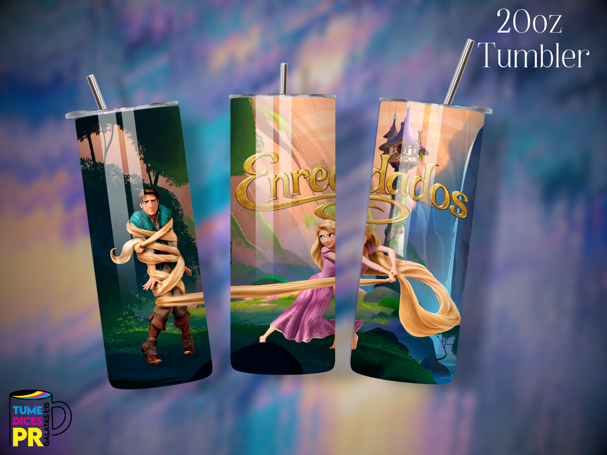 Tumbler Mundo Mágico 1 Skinny 20 oz | Personalizable | Mantiene frío y calor
