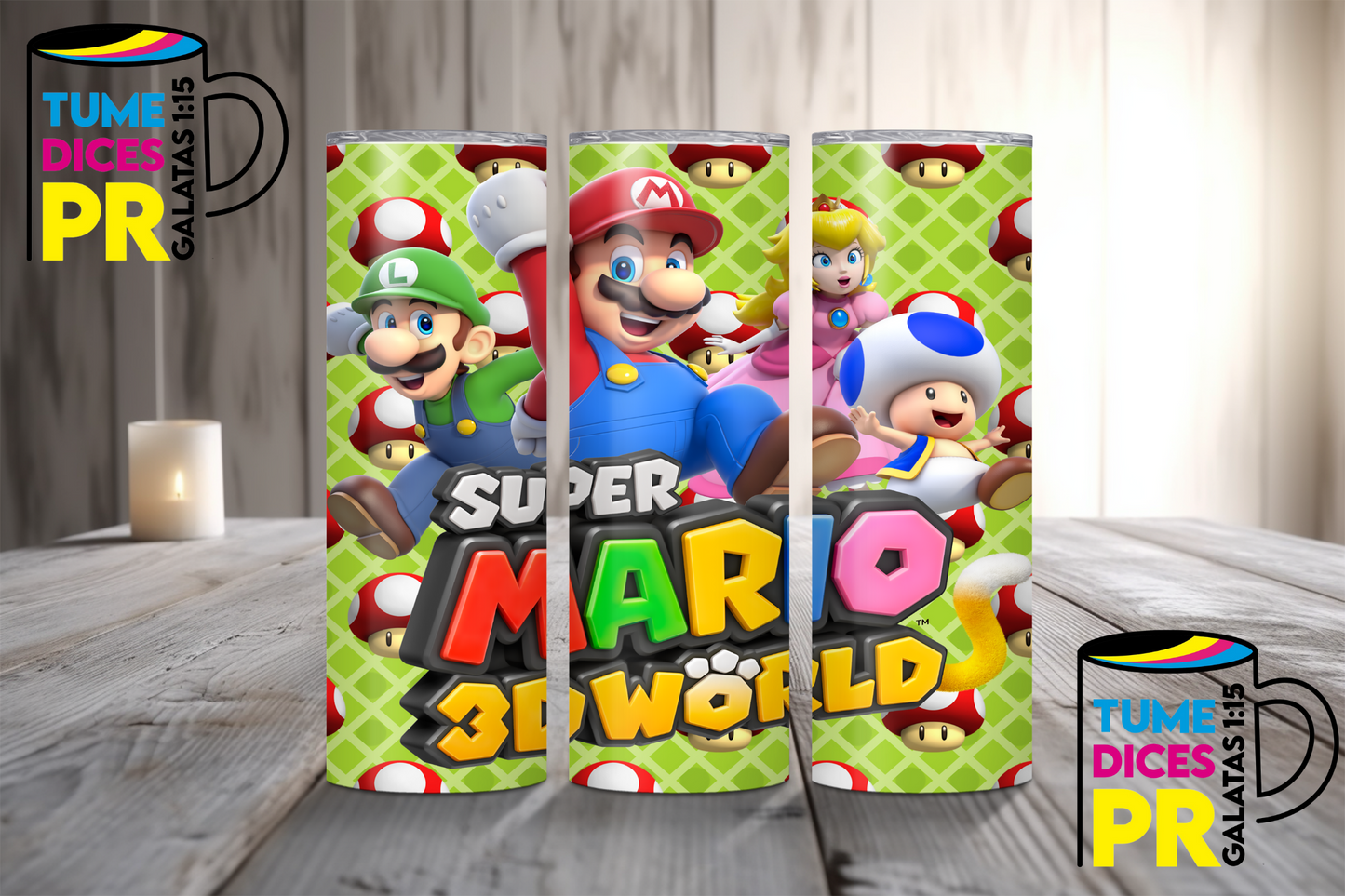 MARIO BROS Skinny Tumbler