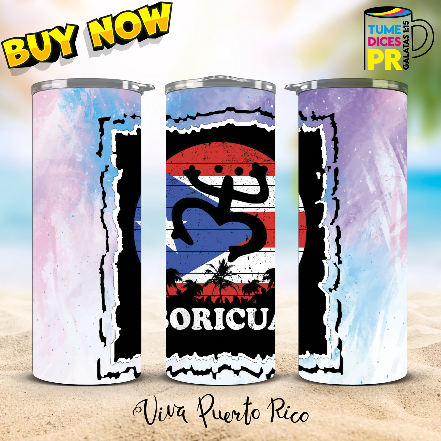 PUERTO RICO 2 Skinny Tumbler