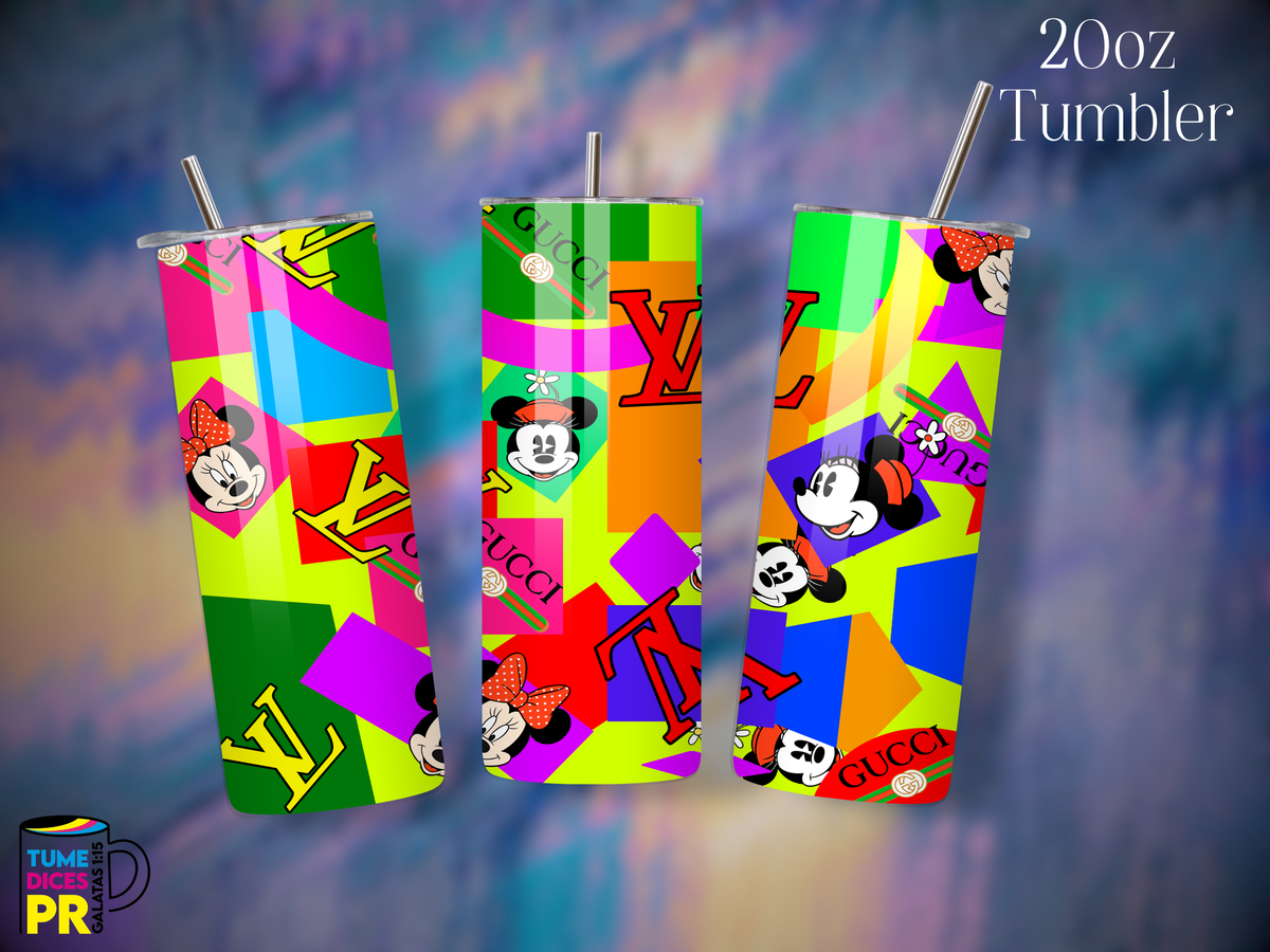 Tumbler Mundo Mágico 1 Skinny 20 oz | Personalizable | Mantiene frío y calor