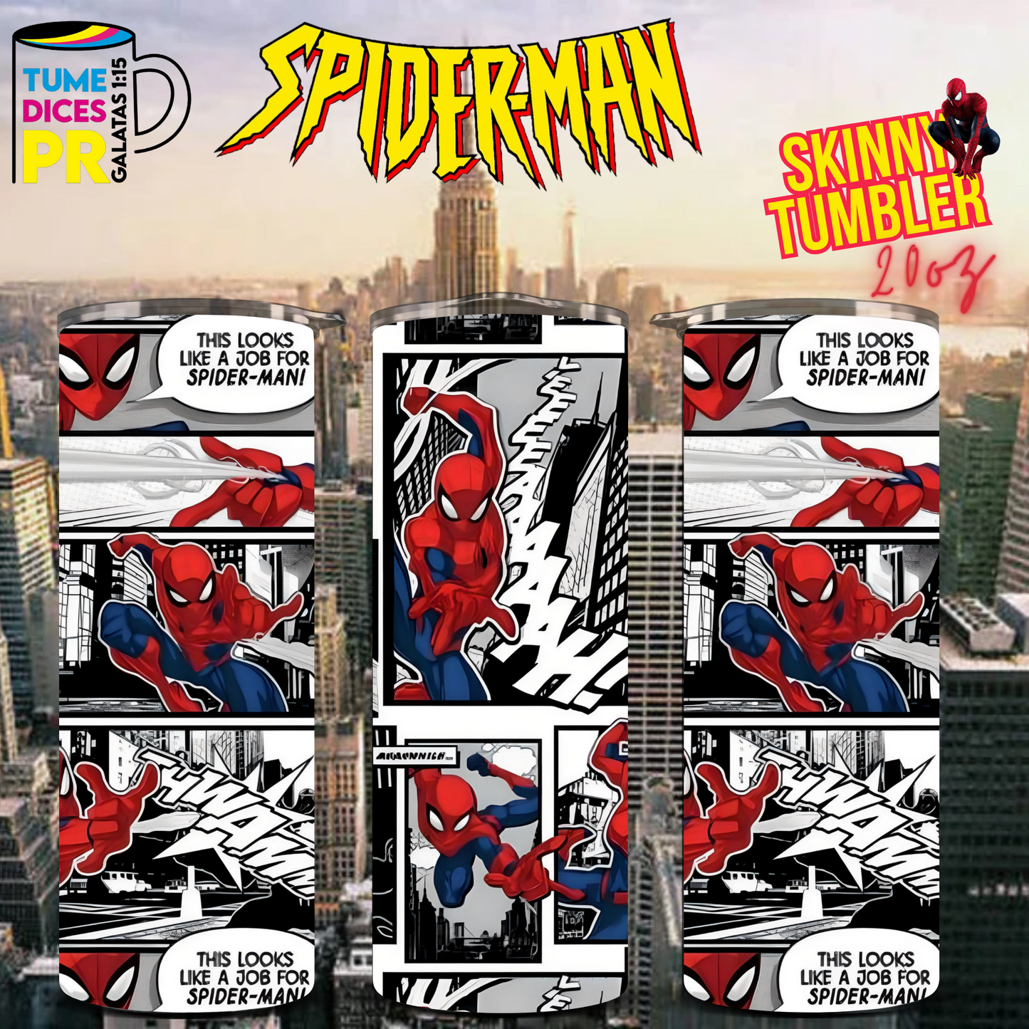 SPIDERMAN 2 Skinny Tumbler