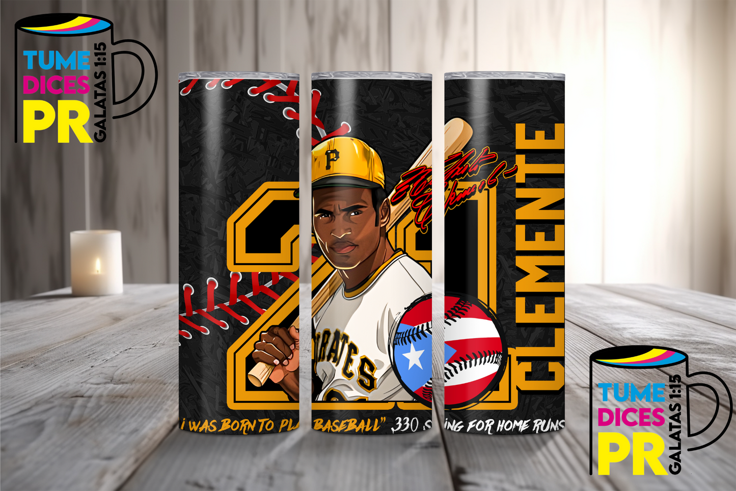 BASEBALL Skinny Tumbler