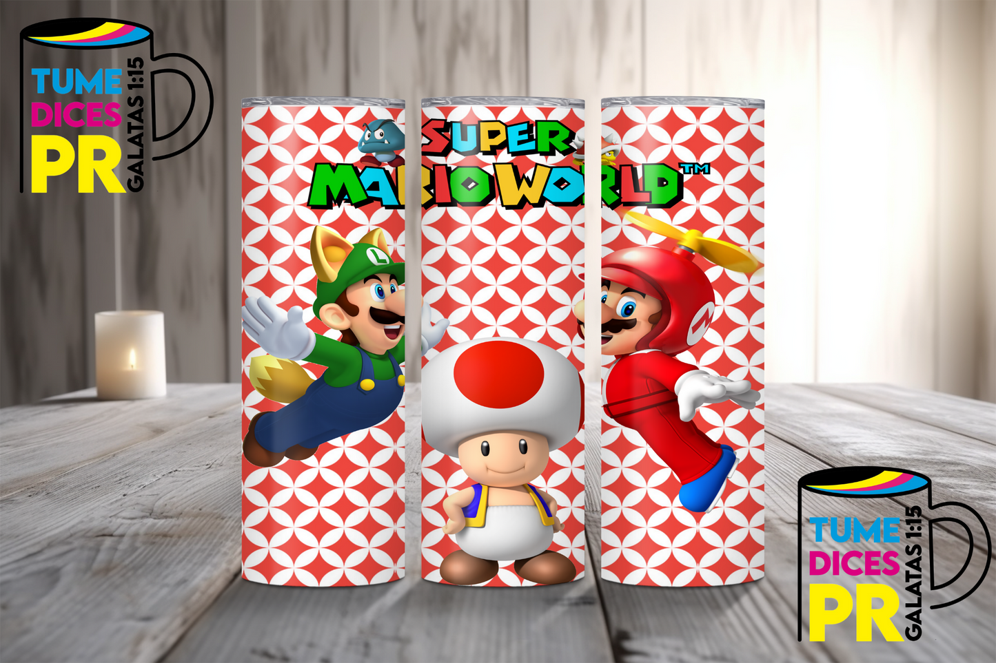 MARIO BROS Skinny Tumbler