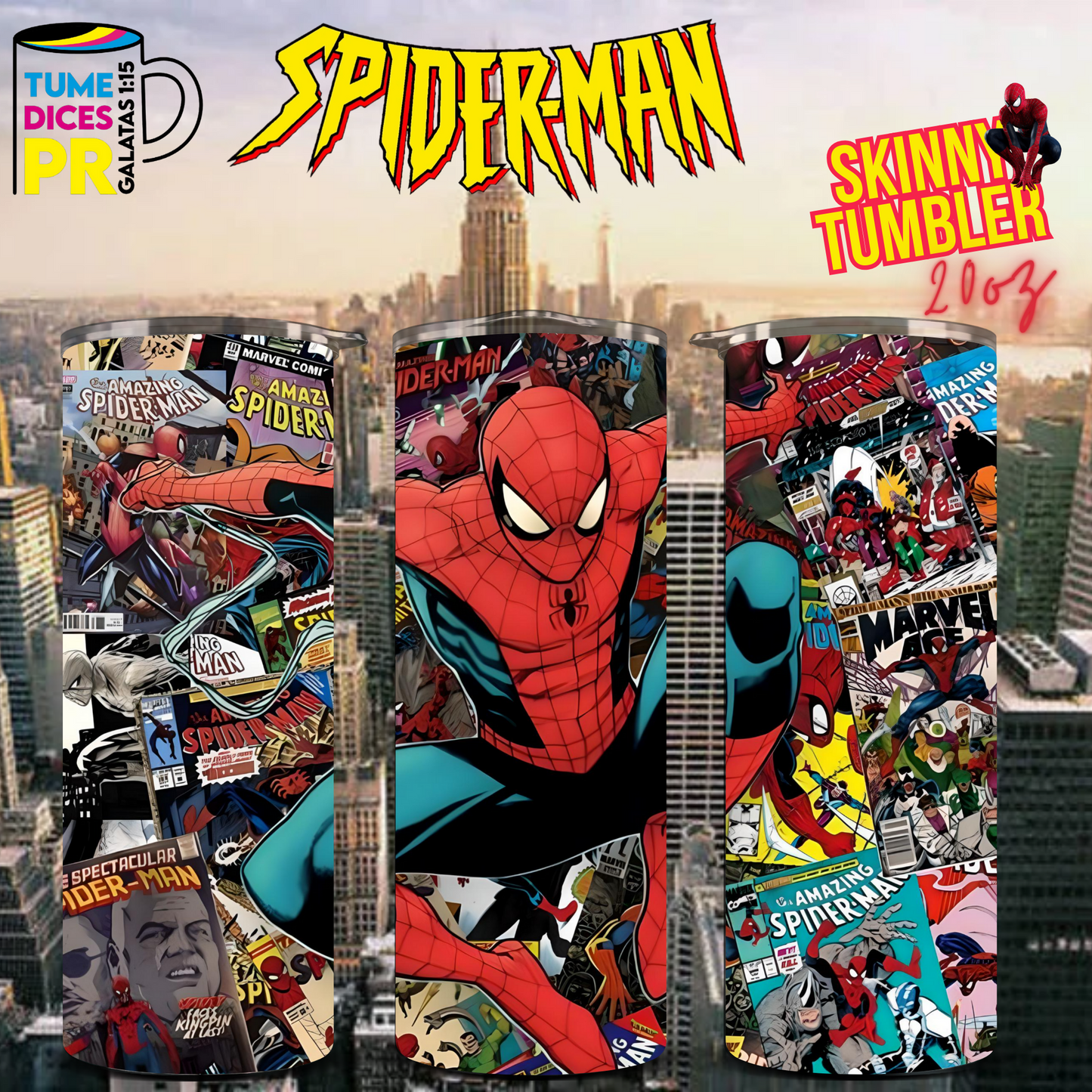 SPIDERMAN 2 Skinny Tumbler