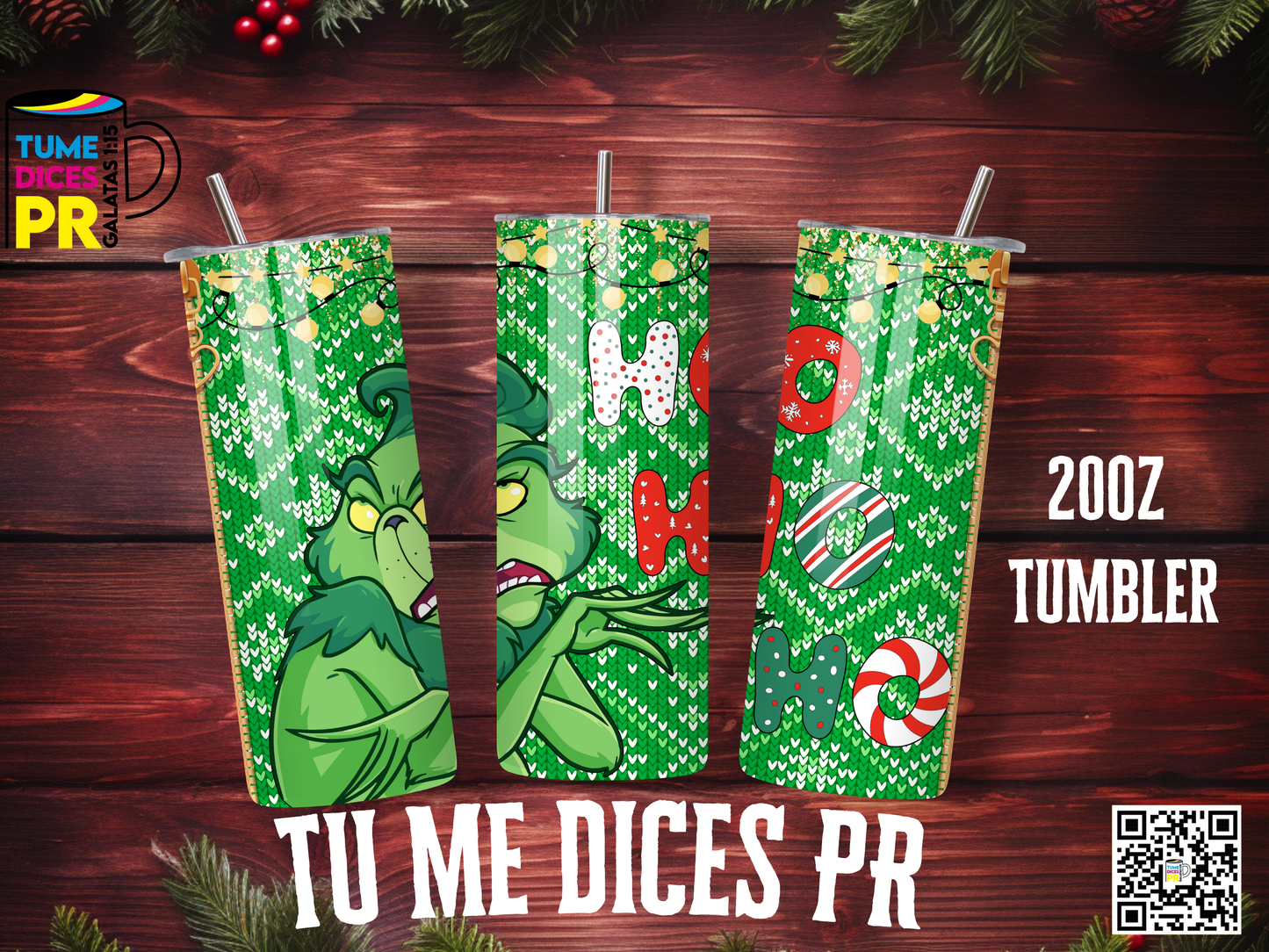 NAVIDAD 3 Skinny Tumbler