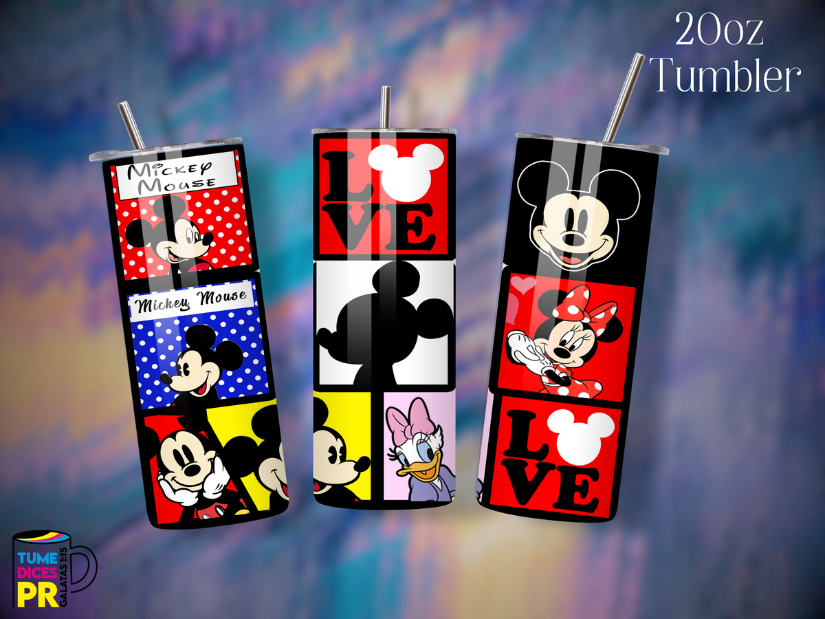 Tumbler Mundo Mágico 1 Skinny 20 oz | Personalizable | Mantiene frío y calor