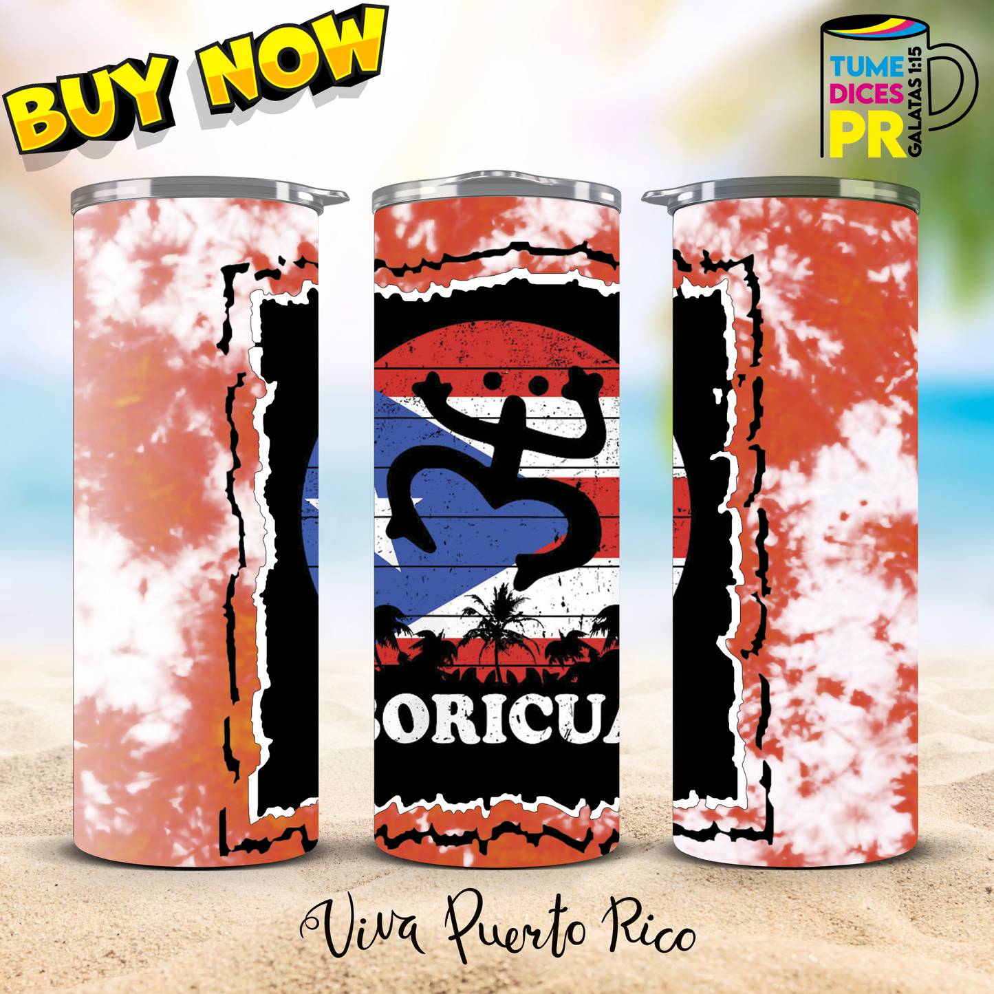 PUERTO RICO 2 Skinny Tumbler