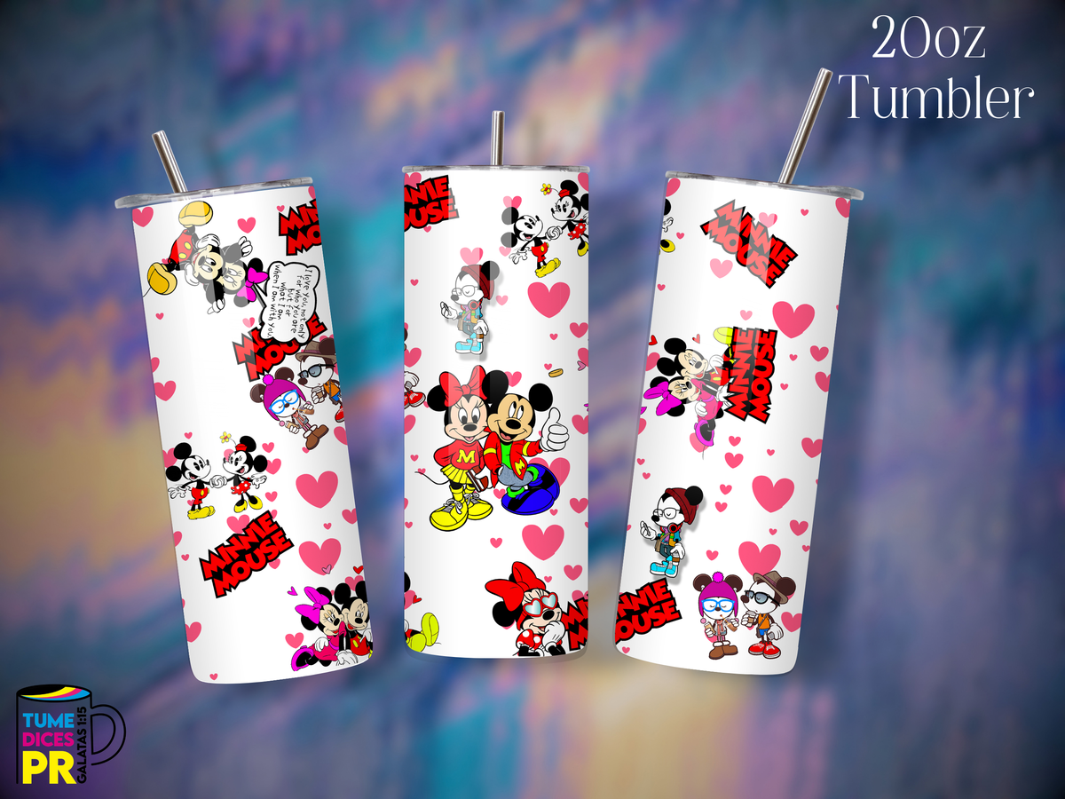Tumbler Mundo Mágico 1 Skinny 20 oz | Personalizable | Mantiene frío y calor
