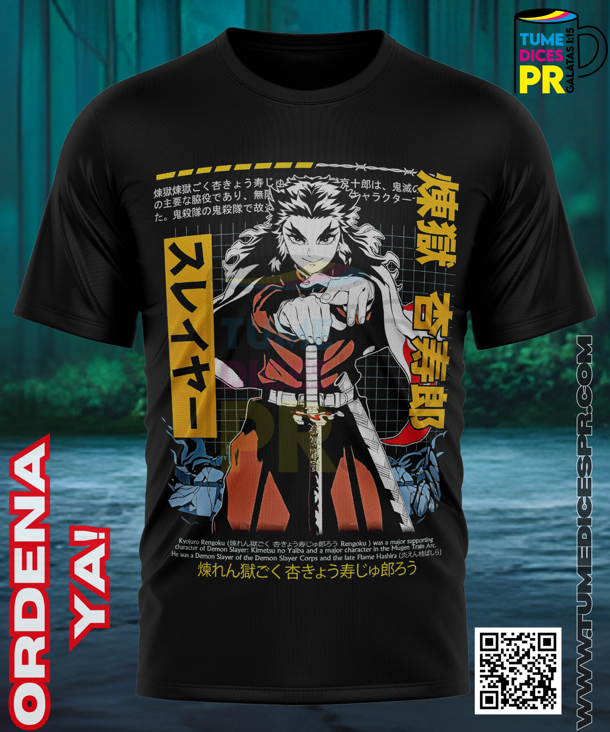 Camiseta DEMON SLAYER 2 | Algodón y poliéster | Tallas S–XL