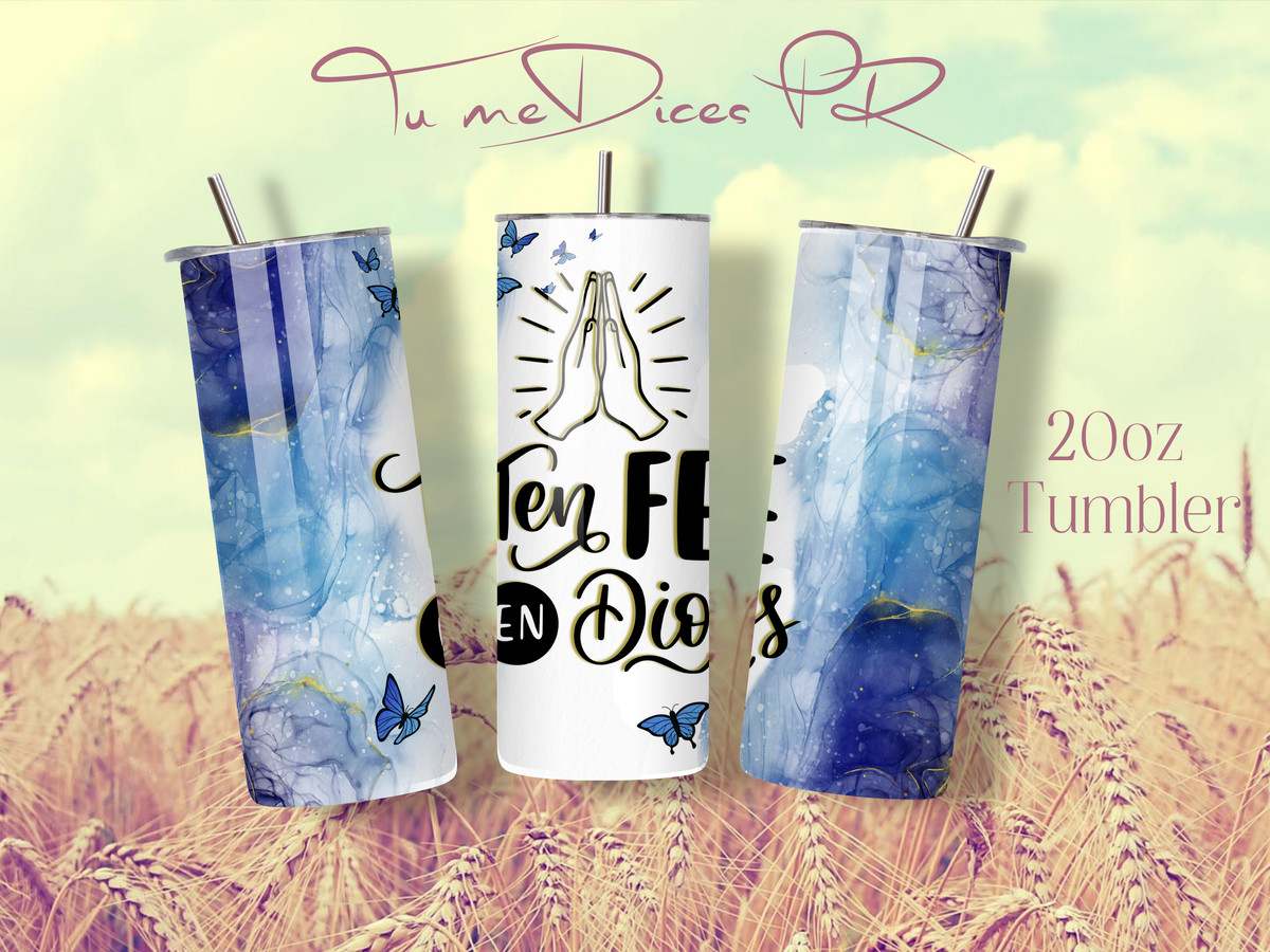 Tumbler Cristianos Skinny 20 oz | Personalizable | Mantiene frío y calor