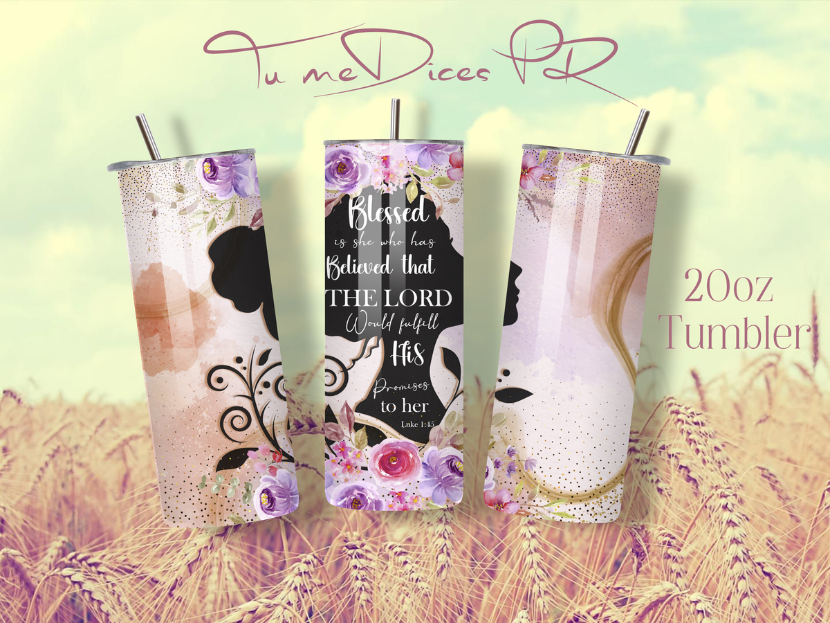 Tumbler Cristianos Skinny 20 oz | Personalizable | Mantiene frío y calor