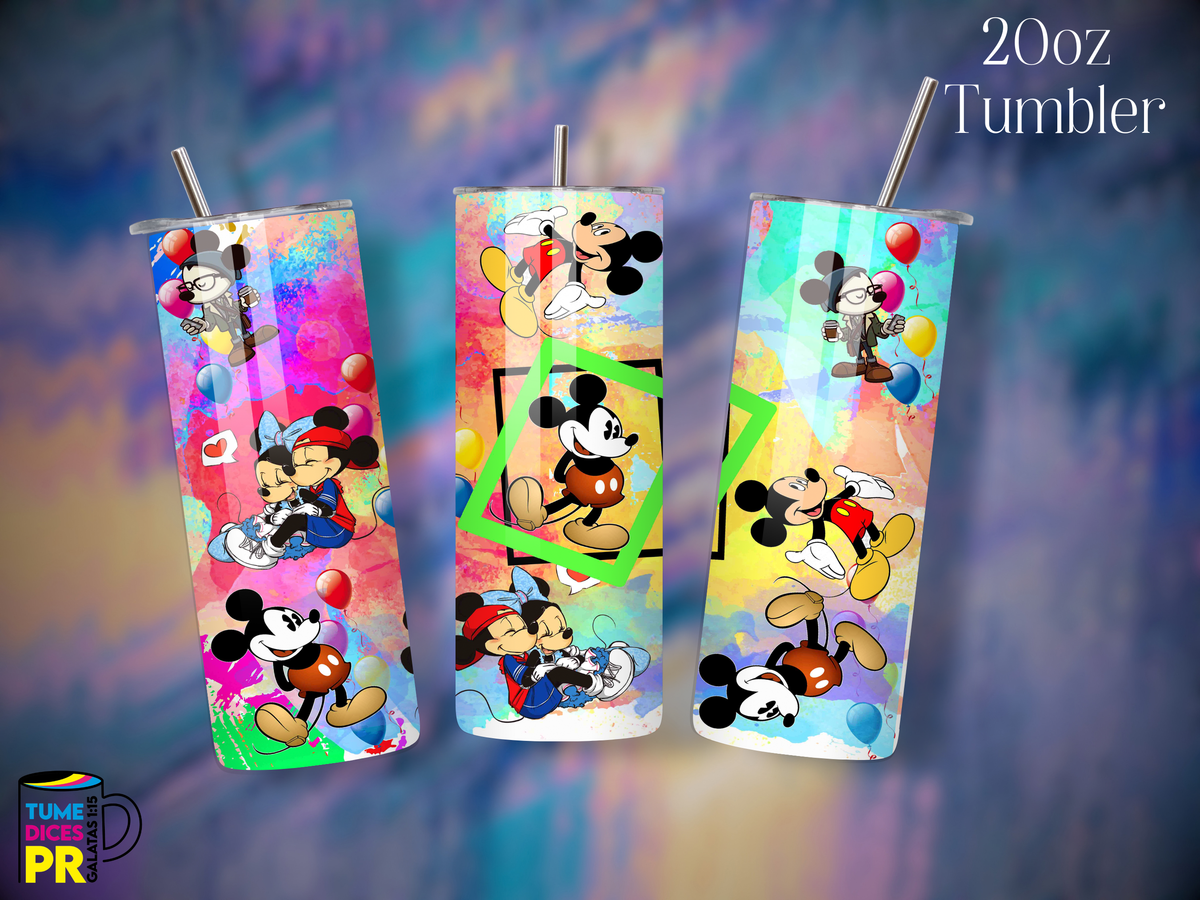 Tumbler Mundo Mágico 1 Skinny 20 oz | Personalizable | Mantiene frío y calor