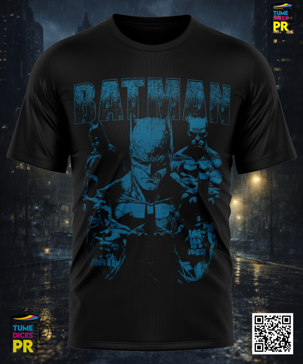 Camiseta BATMAN 2 | Algodón y poliéster | Tallas S–XL