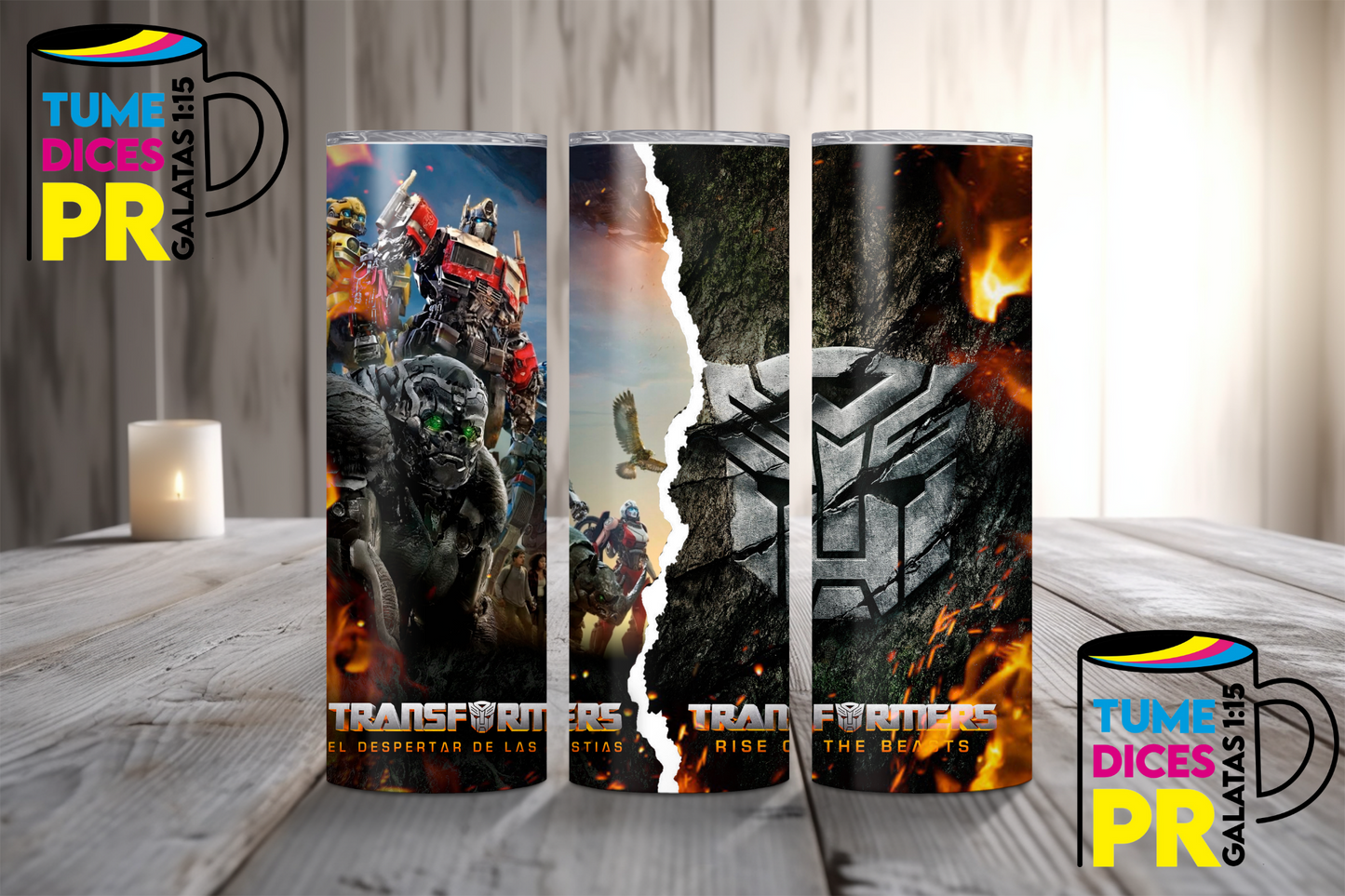 TRANSFORMERS Skinny Tumbler
