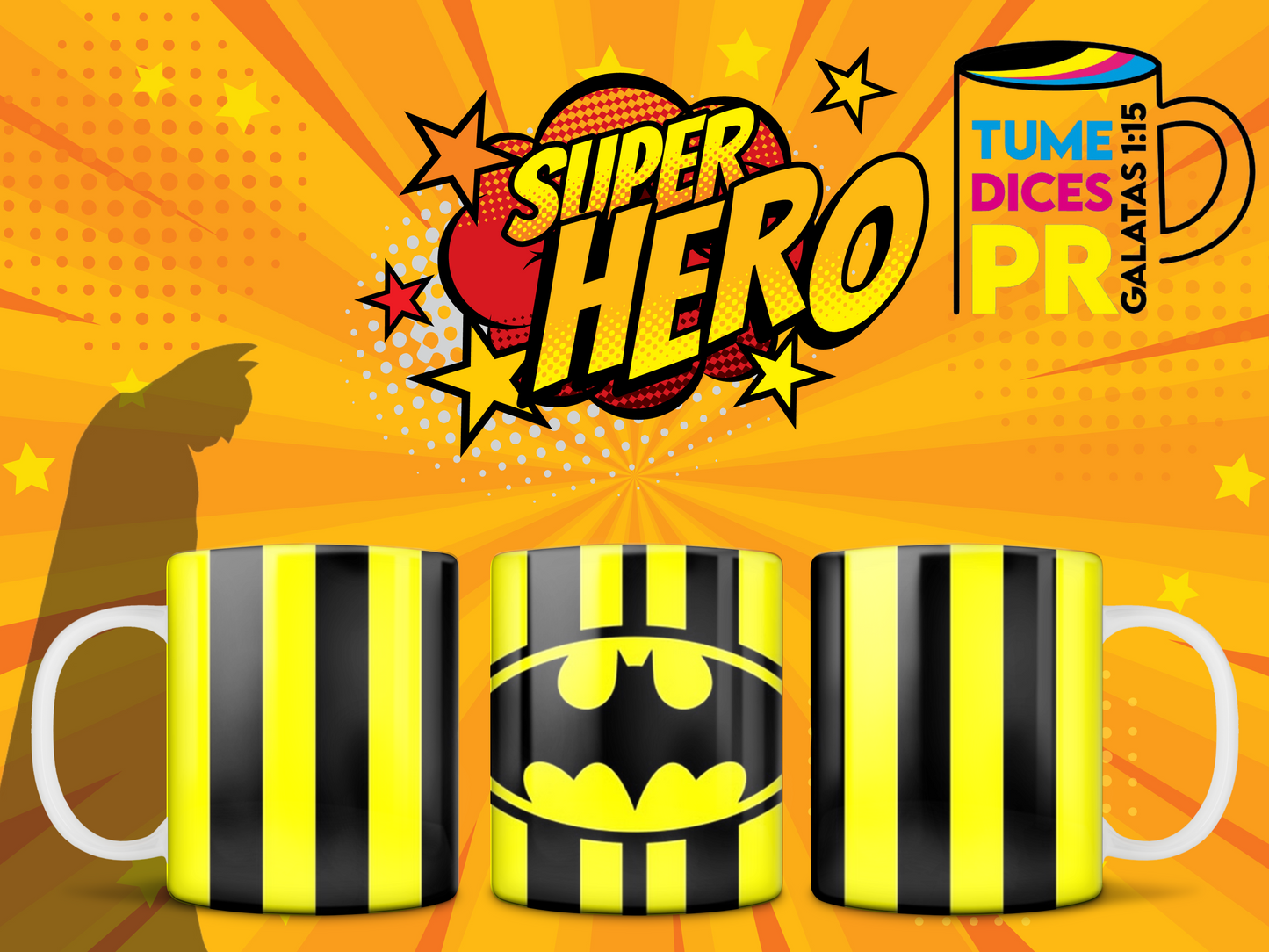 Taza Super Heroes