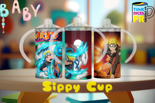 Sippy Cup Naruto 2 12 oz | Acero inoxidable | Con sorbeto
