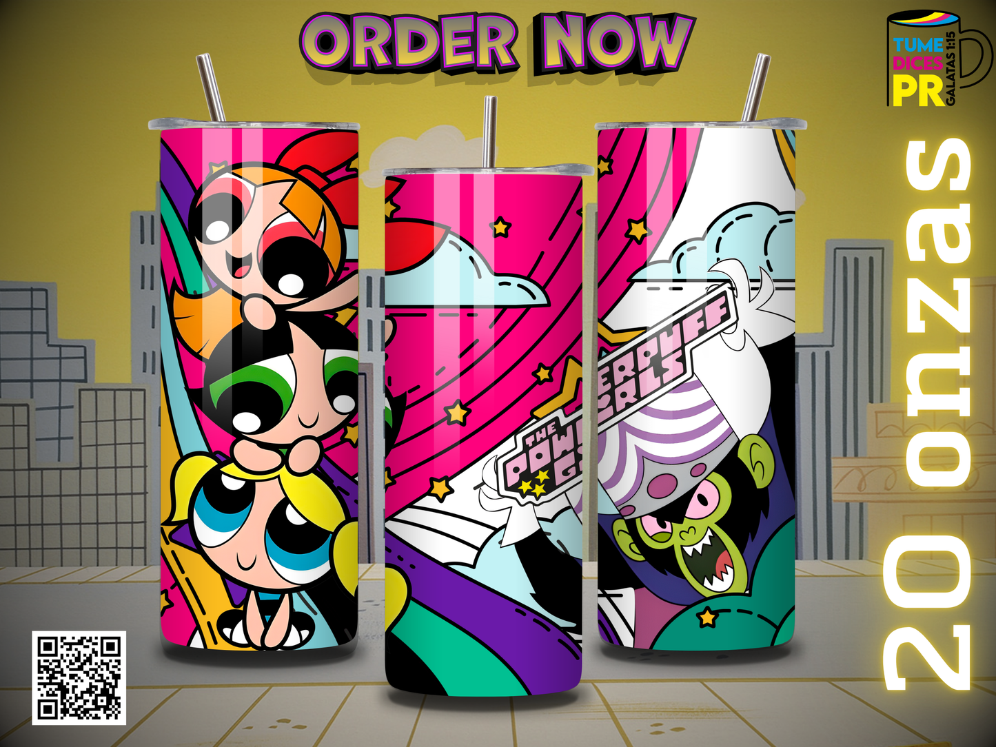 POWERPUFF GIRLS Skinny Tumbler