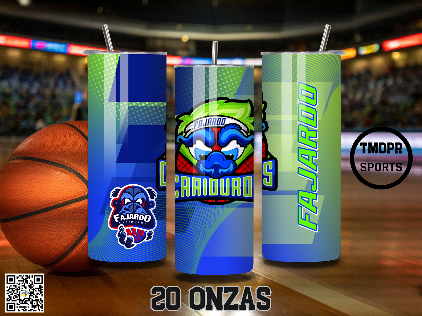 BSN Basketball Skinny Tumbler