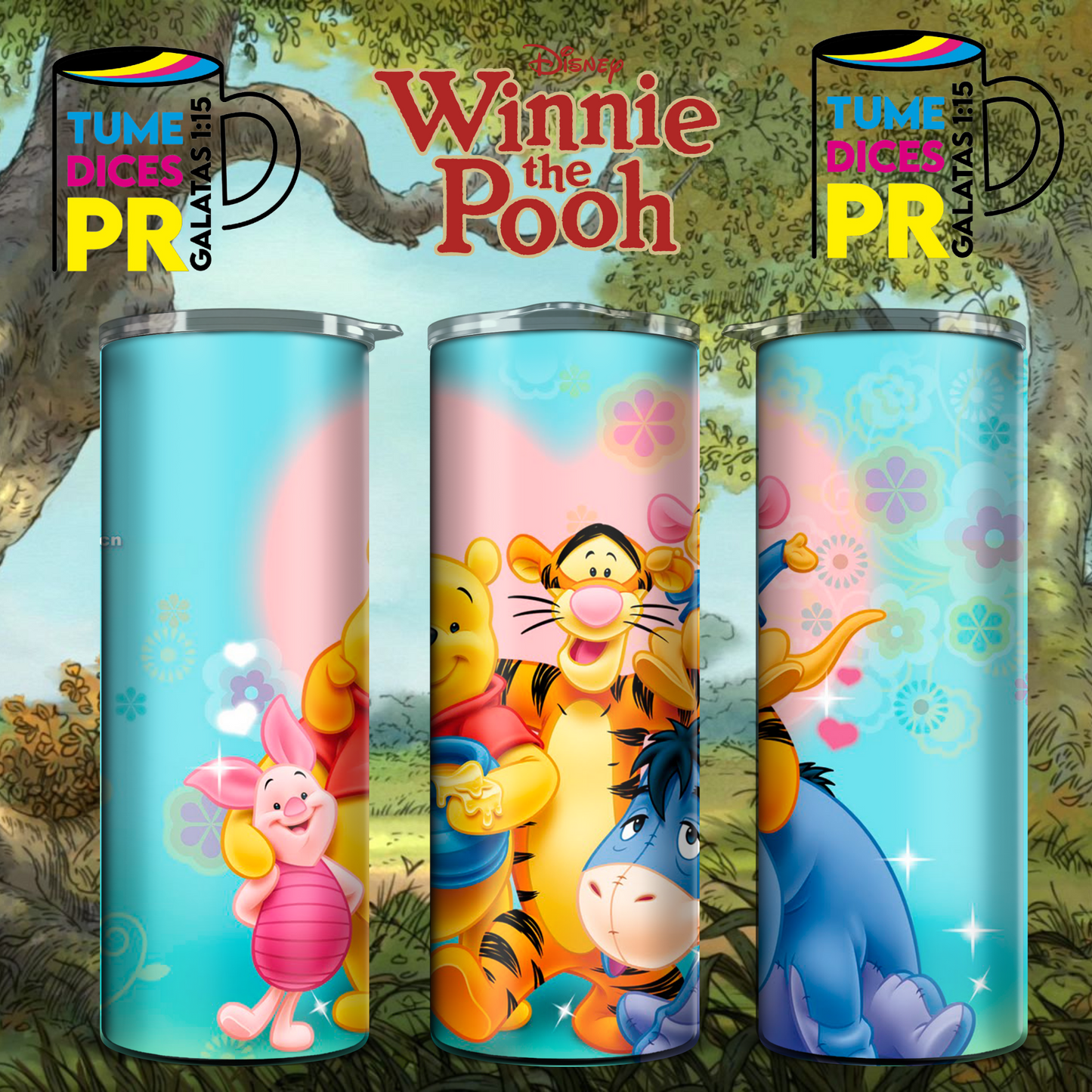 WINNIE THE POOH Skinny Tumbler
