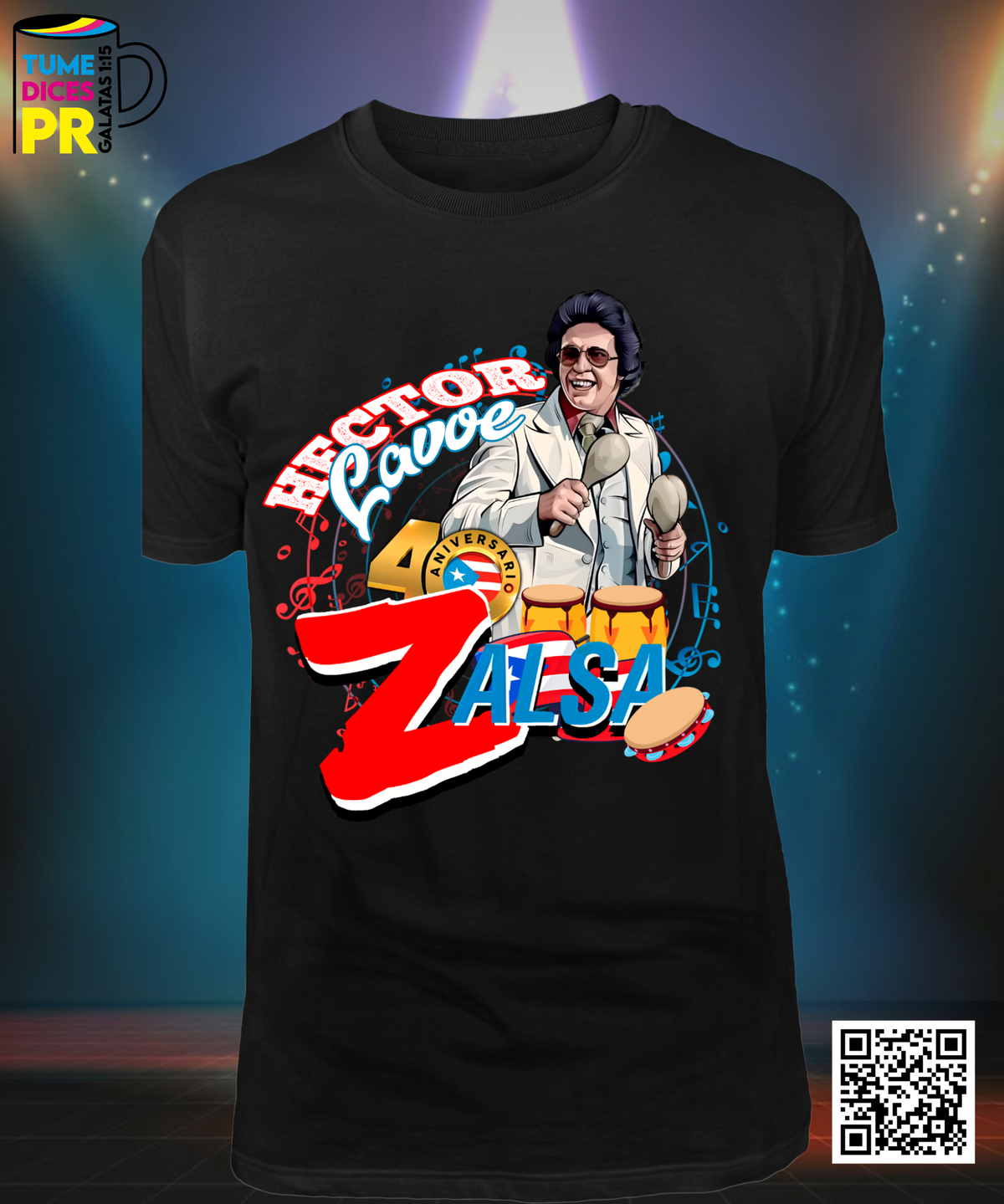 Camiseta HECTOR LAVOE | Algodón y poliéster | Tallas S–XL