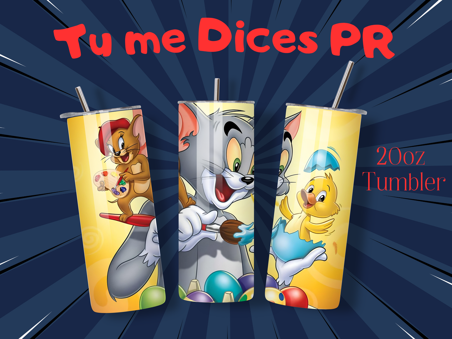 Tom & Jerry Skinny Tumbler