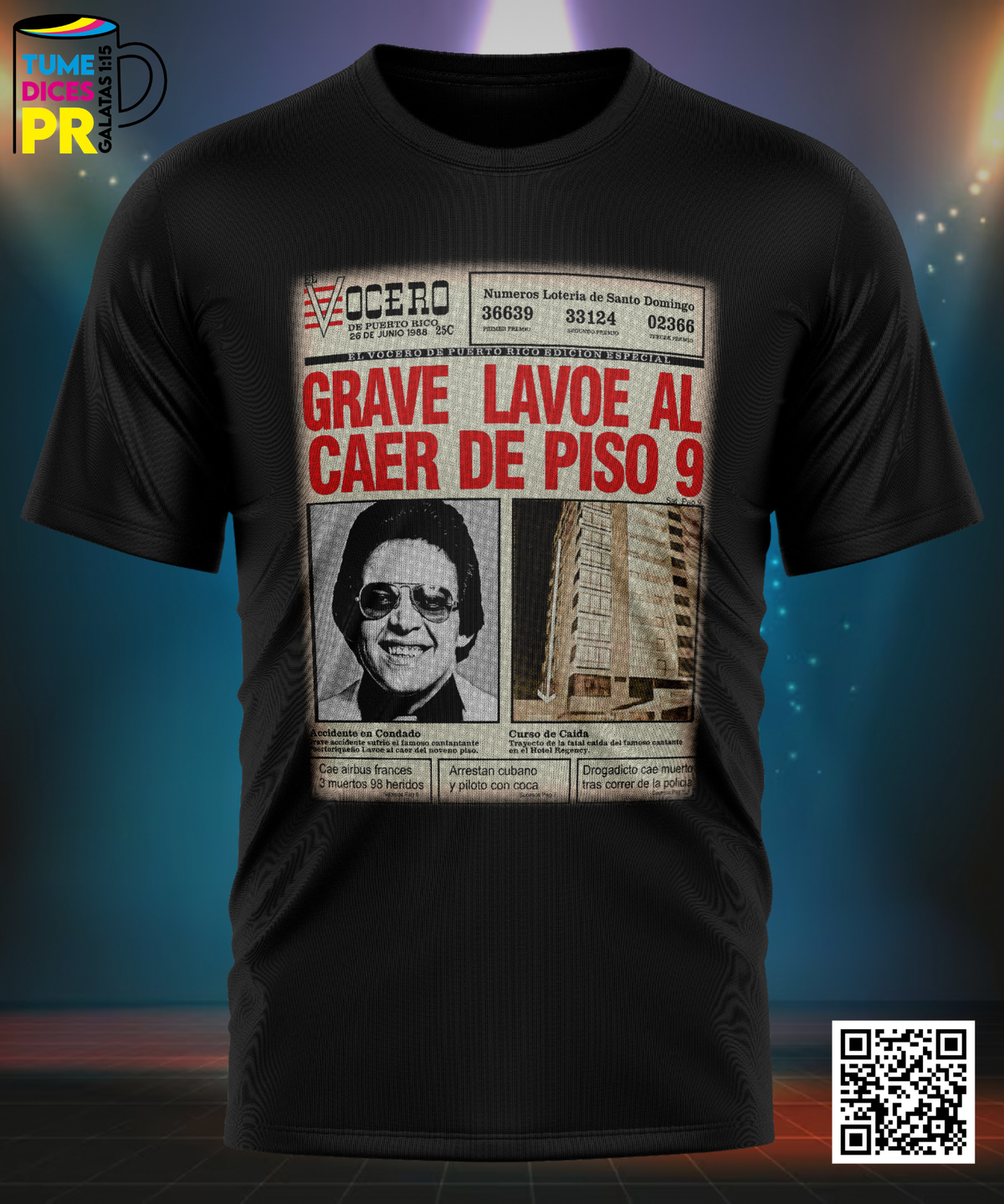 Camiseta HECTOR LAVOE | Algodón y poliéster | Tallas S–XL