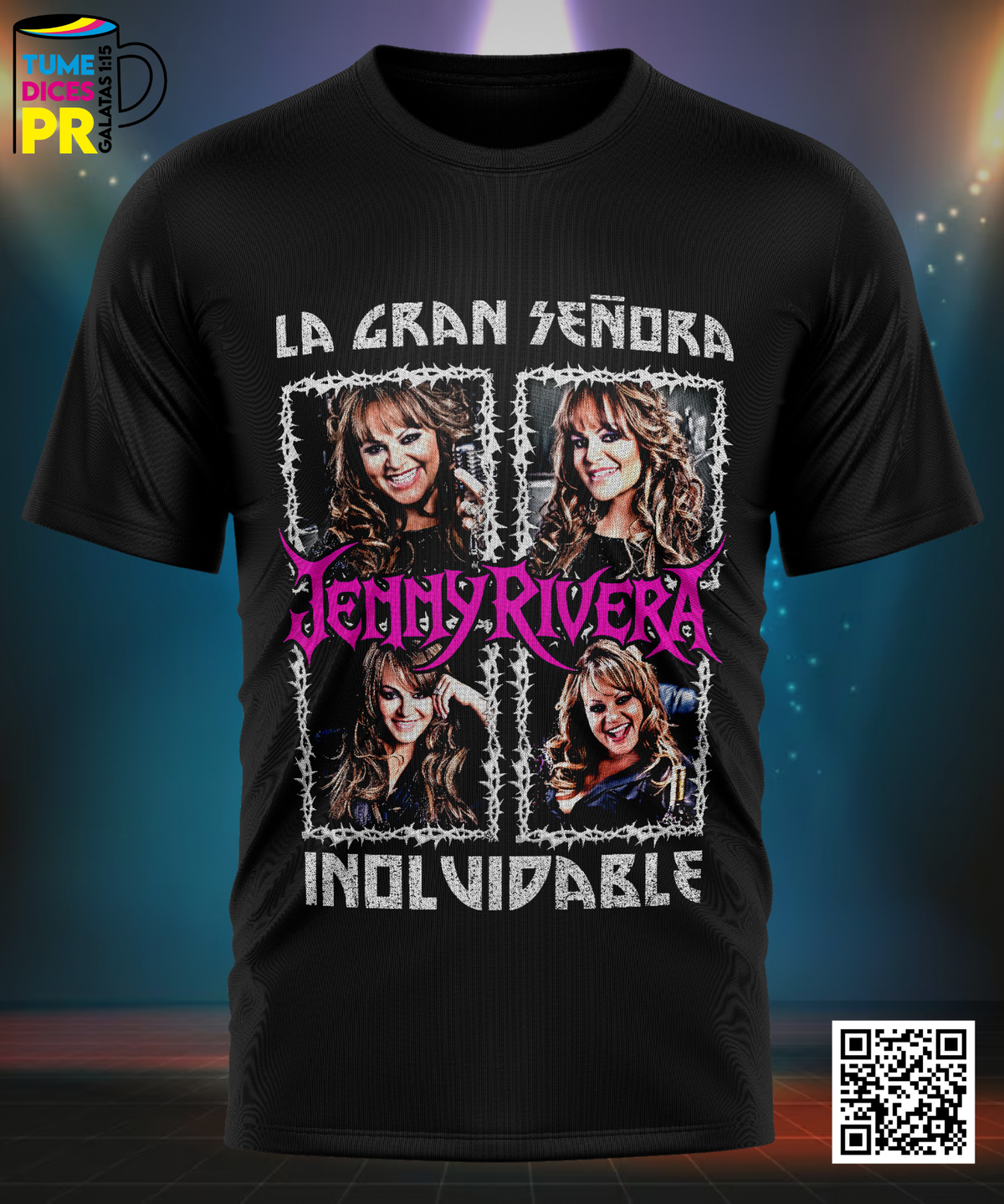 Camiseta JENNI RIVERA | Algodón y poliéster | Tallas S–XL